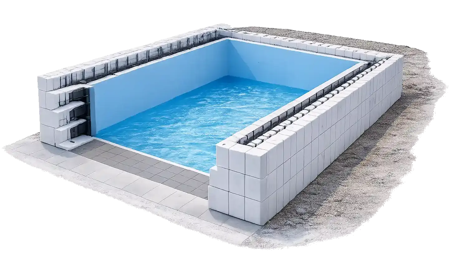 Styroporstein Pool Steiermark